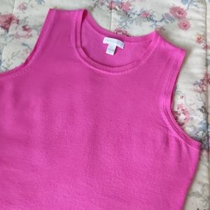 Charter Club Pink Sleeveless Lightweight Sweater,S